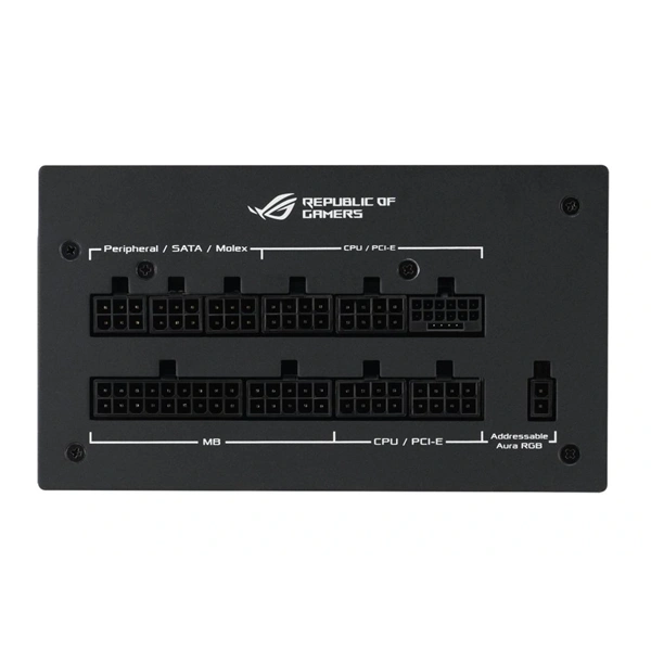 Asus ROG Strix 1200W 80+ Gold Aura Edition ventillátorral moduláris tápegység