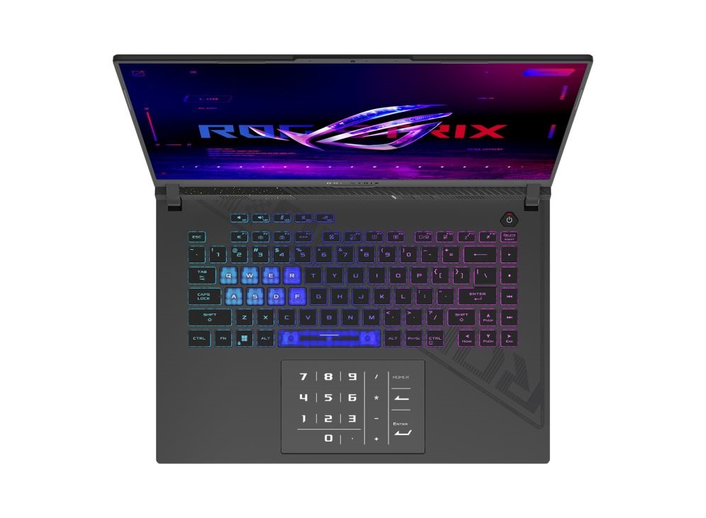 Asus ROG Strix G16 G614JI-N4133W 16"WQXGA/Intel Core i7-13650HX/16GB/512GB/RTX 4070 8GB/Win11/szürke laptop