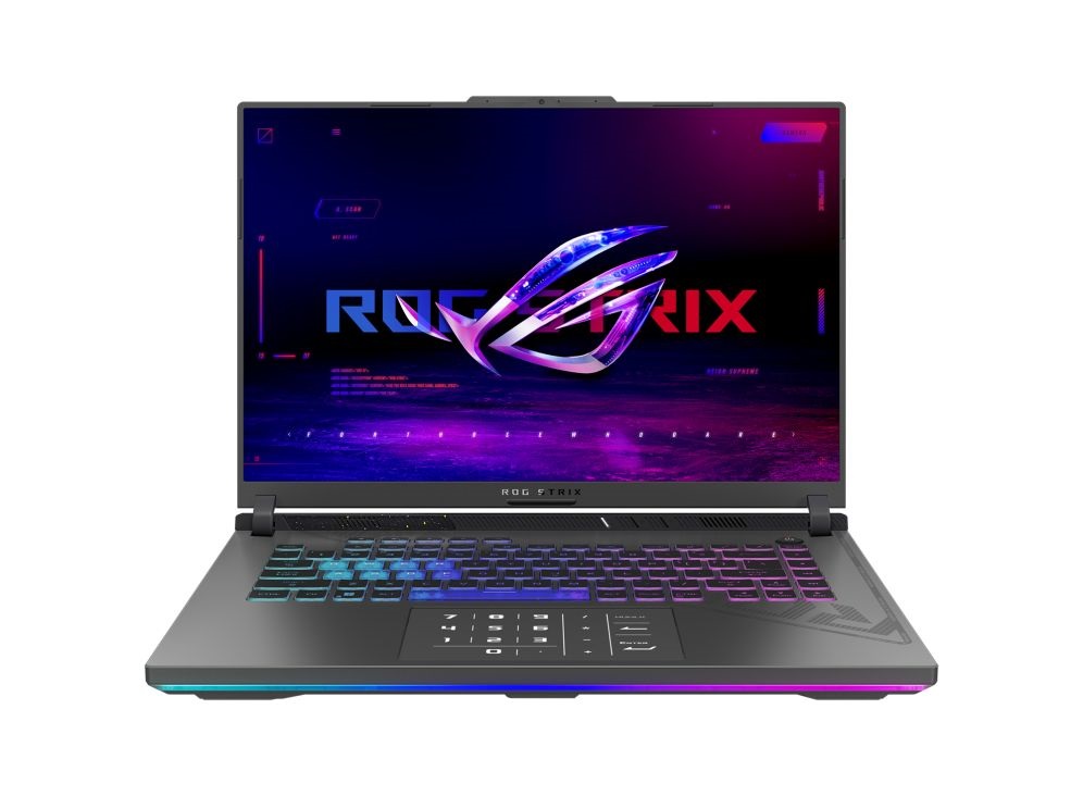 Asus ROG Strix G16 G614JI-N4133W 16"WQXGA/Intel Core i7-13650HX/16GB/512GB/RTX 4070 8GB/Win11/szürke laptop
