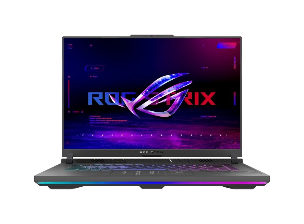 Asus ROG Strix G16 G614JI-N4133W 16"WQXGA/Intel Core i7-13650HX/16GB/512GB/RTX 4070 8GB/Win11/szürke laptop