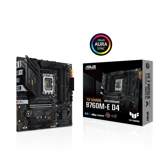Asus TUF GAMING B760M-E D4 Intel B760 LGA1700 mATX alaplap
