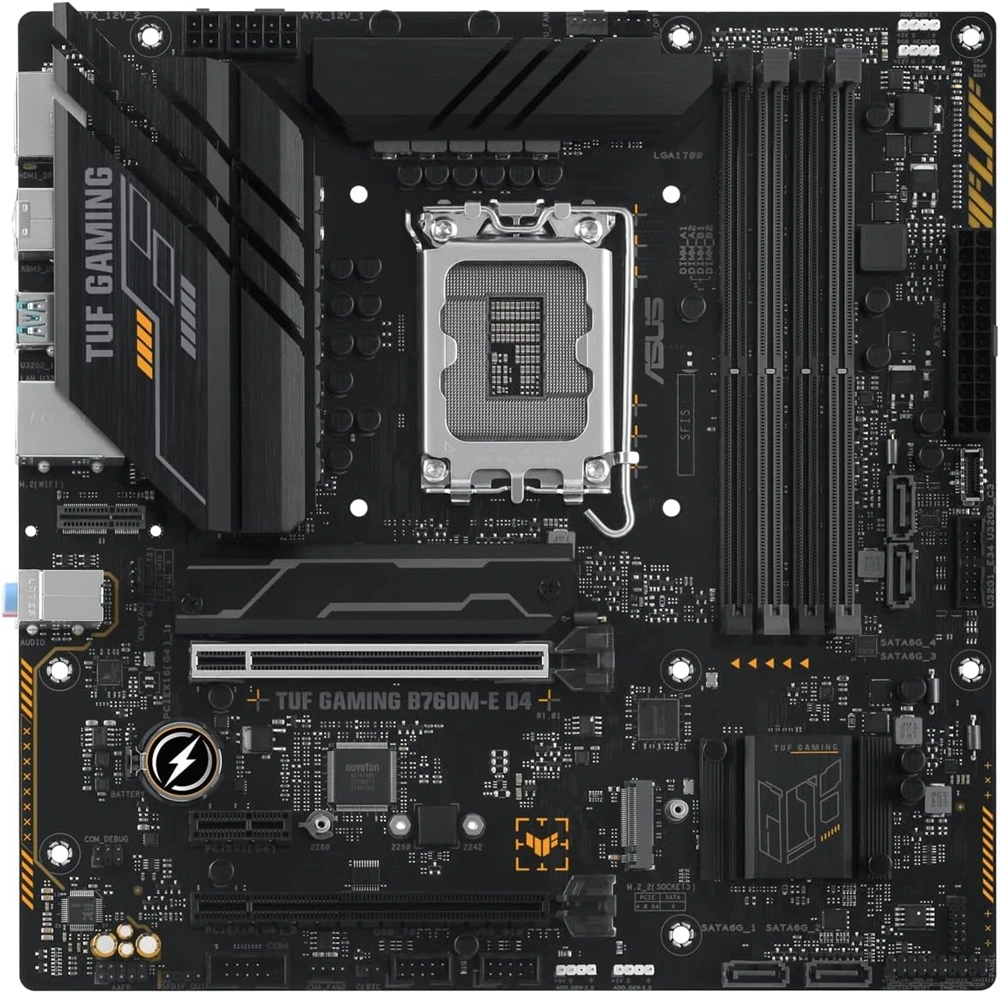 Asus TUF GAMING B760M-E D4 Intel B760 LGA1700 mATX alaplap