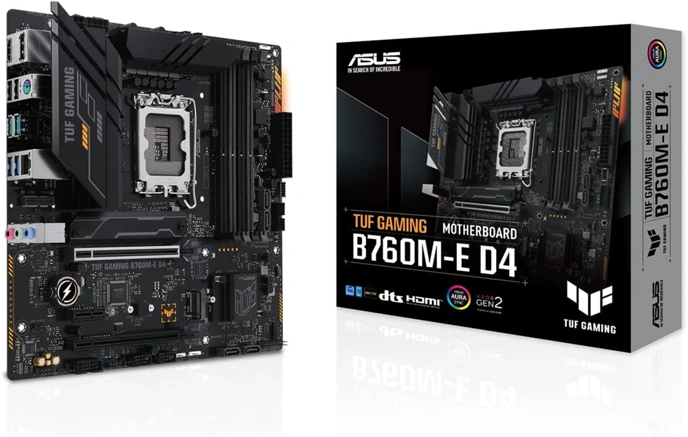 Asus TUF GAMING B760M-E D4 Intel B760 LGA1700 mATX alaplap