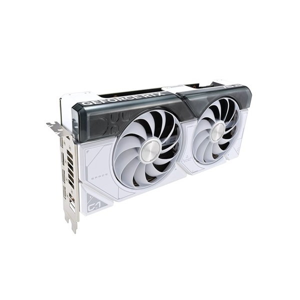 Asus Videokártya - nVidia DUAL-RTX4070-O12G-WHITE (12288MB, GDDR6X, 2550/21000 Mhz, 192bit, 1xHDMI, 3xDP)