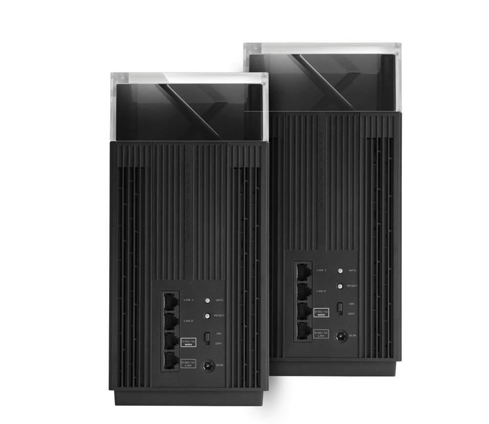 Asus ZenWiFi Pro XT12 AiMesh (2db-os) fekete vezeték nélküli router