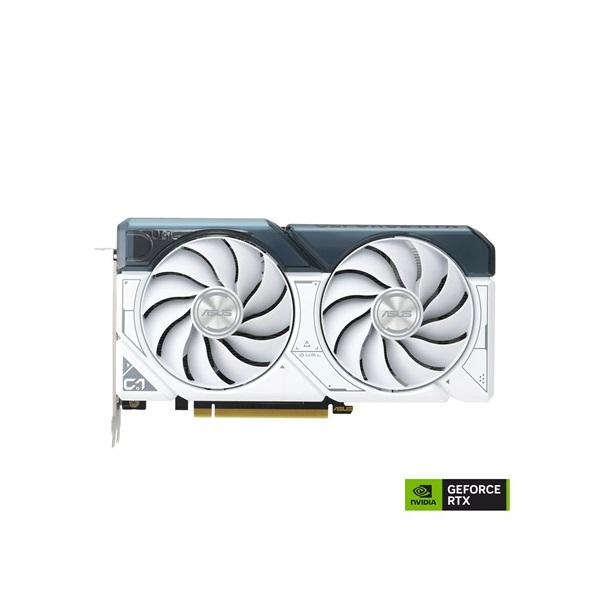 Asus nVidia DUAL-RTX4060TI-O8G-WHITE (8192MB, GDDR6, 2595/18000 Mhz, 128bit, HDMI2.1, 3xDP1.4) videokártya