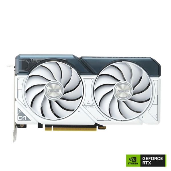 Asus nVidia DUAL-RTX4060-8G-WHITE (8192MB, GDDR6, 2490/17000 Mhz, 128bit, 1xHDMI2.1, 3xDP1.4) videokártya