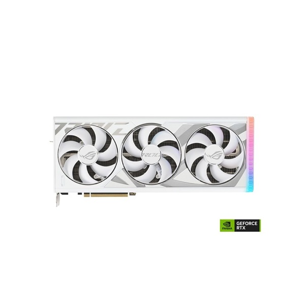 Asus nVidia ROG-STRIX-RTX4090-O24G-WHITE (24576MB, GDDR6X, 2640/21000 Mhz, 384bit, 2xHDMI, 3xDP) videokártya