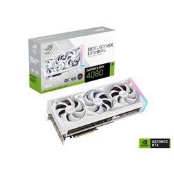 Asus nVidia ROG-STRIX-RTX4080-O16G-WHITE (16384MB, GDDR6X, 2655/22400 Mhz, 256bit, 2xHDMI, 3xDP) videokártya