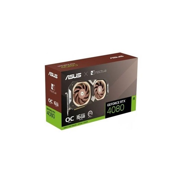 Asus nVidia RTX4080-O16G-NOCTUA (16384MB, GDDR6X, 2625/22400 Mhz, 256bit, 2xHDMI, 3xDP) videokártya
