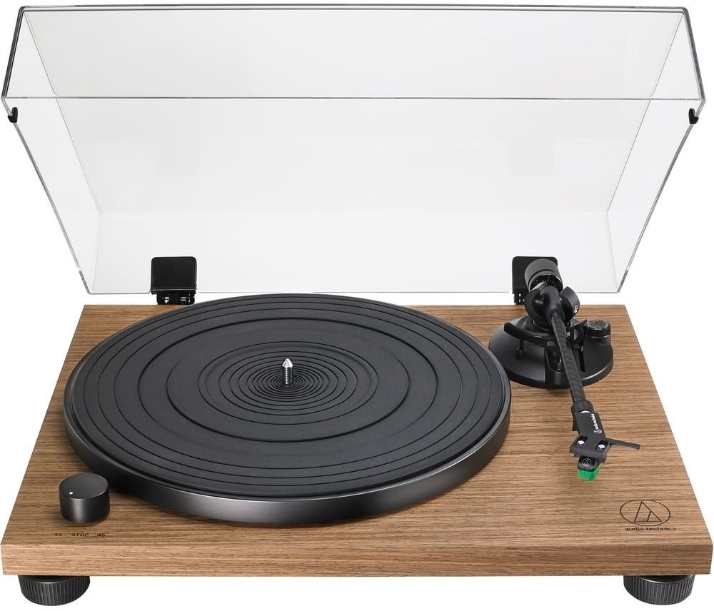 Audio-Technica AT-LPW40WN manuális szíjhajtásos diófa test lemezjátszó (Újszerű)
