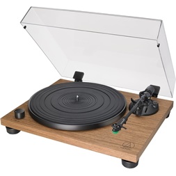 Audio-Technica AT-LPW40WN manuális szíjhajtásos diófa test lemezjátszó (Újszerű)