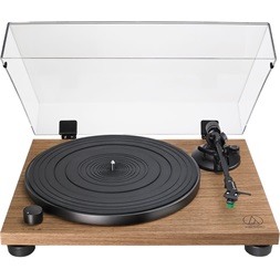 Audio-Technica AT-LPW40WN manuális szíjhajtásos diófa test lemezjátszó (Újszerű)