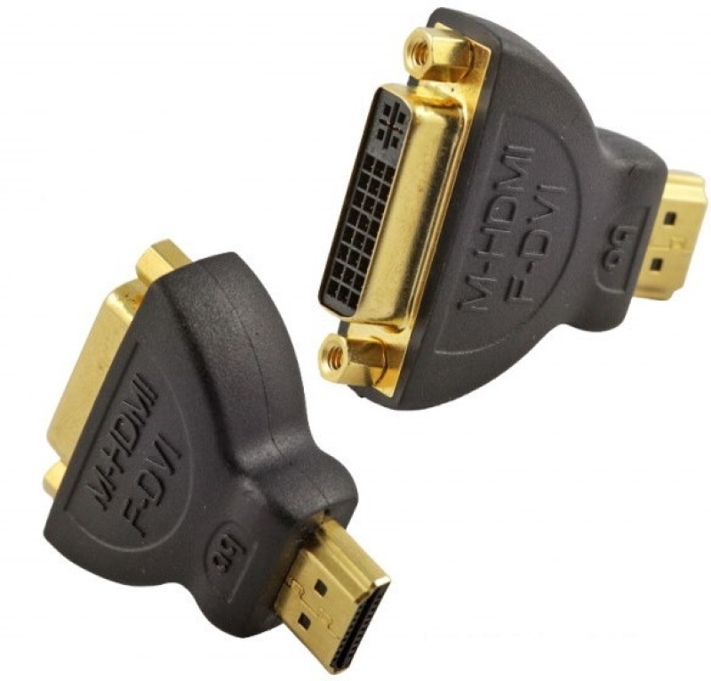 AudioQuest HDM/DVIM2F HDMI Type A dugó - DVI aljzat aranyozott csatlakozós adapter