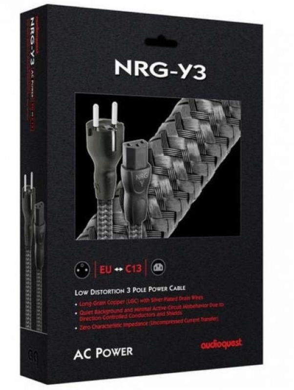 AudioQuest NRG-Y3 NRGY3EU01 1m C13 - Schuko hálózati kábel