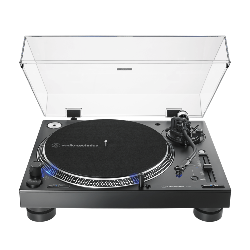 Audio-Technica AT-LP140XPBKEUK közvetlen hajtású professzionális fekete bakelit lemezjátszó