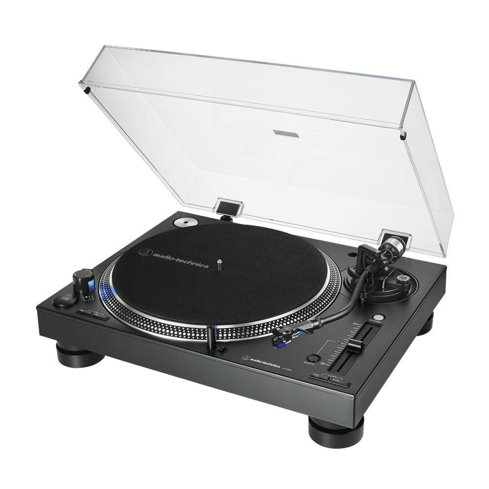 Audio-Technica AT-LP140XPBKEUK közvetlen hajtású professzionális fekete bakelit lemezjátszó