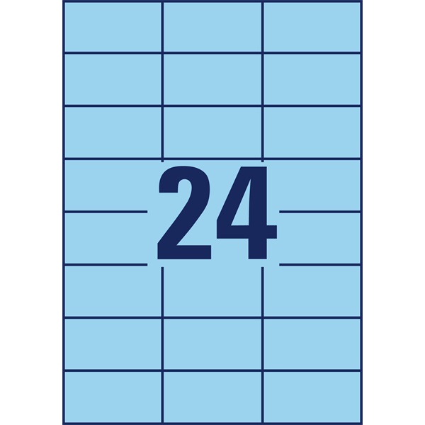 Avery 3449 70x37mm univerzális 2400db-os etikett