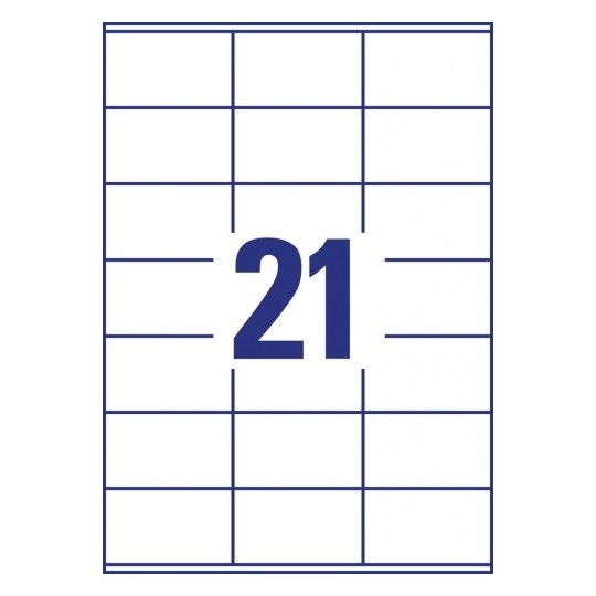 Avery 3481 70×41mm univerzális 2100db-os etikett