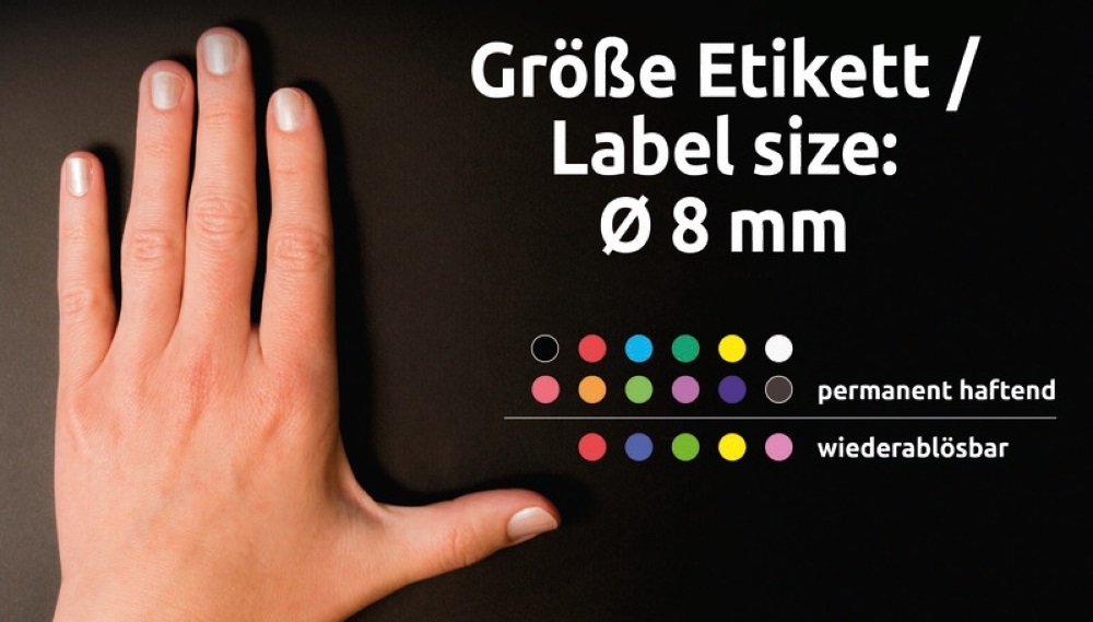 Avery 3591 8mm visszaszedhető 416db-os indigókék jelölőpont