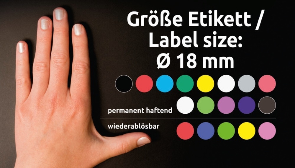 Avery 3596 18mm visszaszedhető 96db-os indigókék jelölőpont