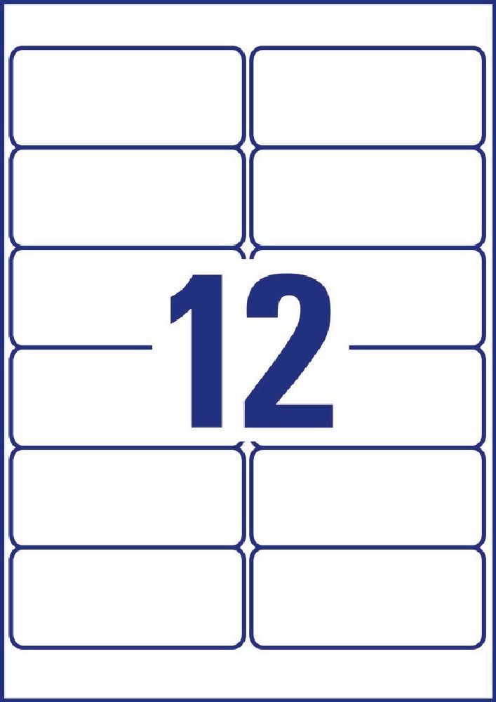 Avery L4772-25 99,1 x 42,3 mm 300 db-os átlátszó címzés etikett