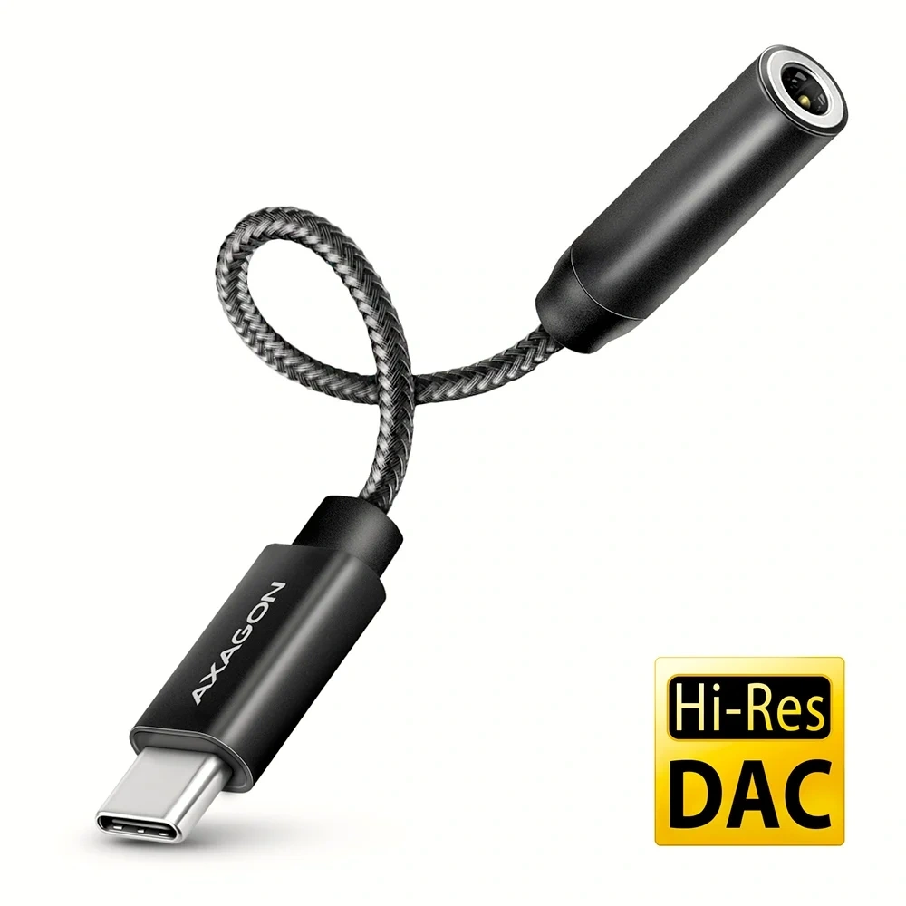 Axagon ADA-HC Mini USB-C audio adapter 384 kHz / 32 bit DAC átalakítóval
