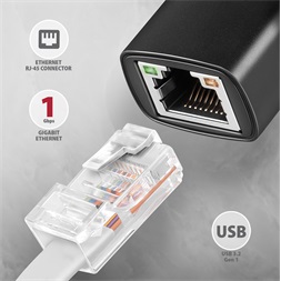 Axagon ADE-ARC Type-C USB 3.2 - Gigabit Ethernet adapter
