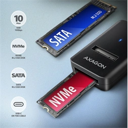 Axagon ADM2-CM USB-C 3.2 Gen2 - 1x NVMe/SATA SDD adapter