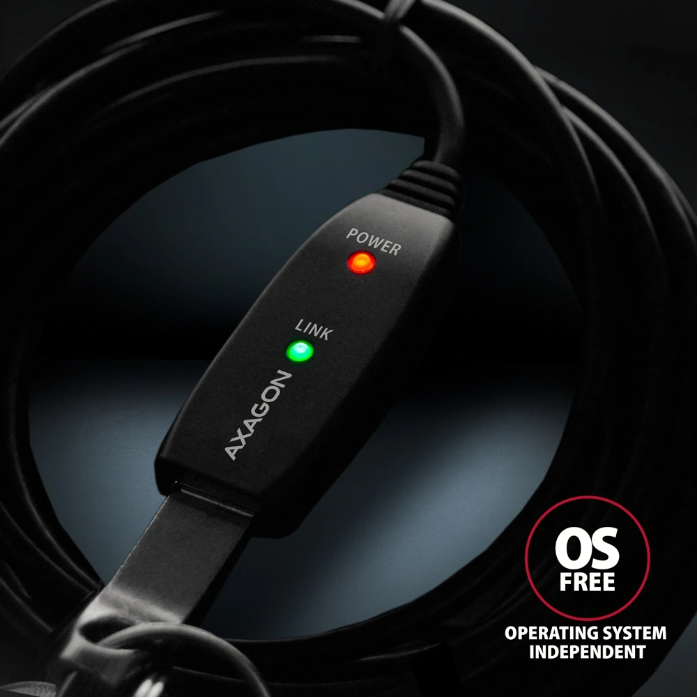 Axagon ADR-205 aktív USB hosszabbító kábel 5m