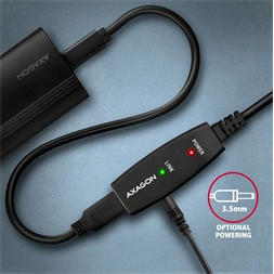 Axagon ADR-210 aktív USB hosszabbító kábel 10m