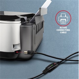 Axagon ADR-220B 20m USB 2.0 A apa - USB B apa aktív repeater kábel
