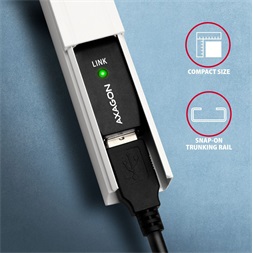 Axagon ADR-215B 15m USB 2.0 A apa - USB B apa aktív repeater kábel