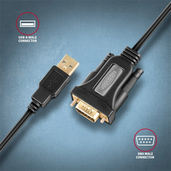 Axagon ADS-1PQN USB - soros aktív adapter kábel