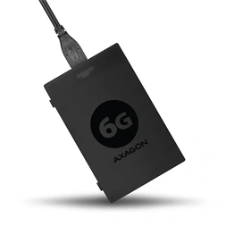 Axagon ADSA-1S6 USB 3.0 szürke külső SATA3 HDD/SSD ház