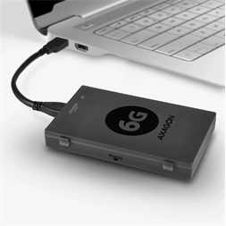 Axagon ADSA-1S6 USB 3.0 szürke külső SATA3 HDD/SSD ház