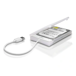 Axagon ADSA-1S USB 2.0 fehér külső HDD/SSD ház