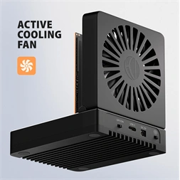 Axagon ADSA-M2C22 USB-C 20Gbps dokkolóállomás 2x M.2 NVMe / SATA SSD-hez, PC nélküli lemezklónozási funkcióval