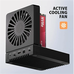 Axagon ADSA-M2C44 4x M.2 NVMe SSD-hez, PC nélküli lemezklónozási funkcióval USB4 dokkoló állomás