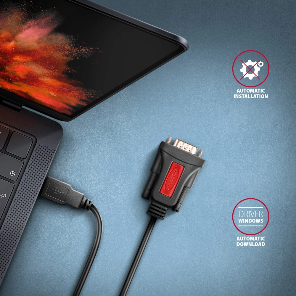 Axagon ADS-1PSN USB - soros aktív adapter kábel