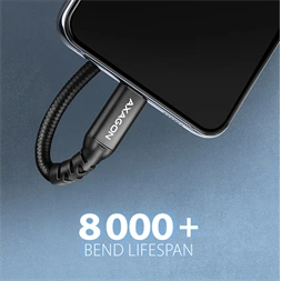Axagon BUCM32-CF10AB 1m USB C fekete hosszabbító kábel