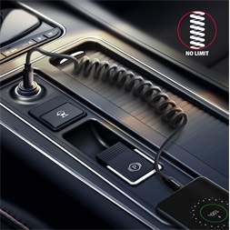 Axagon BUCM-CM10TB Twister USB-C 2.0 - USB-C 0,6 m fekete csavart kábel