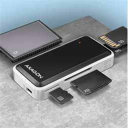 Axagon CRE-X1 USB 2.0 SD/microSD/MS/CF/XD kártyaolvasó