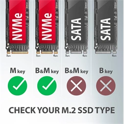 Axagon EEM2-UG2 USB-C 3.2 NVME M2 fekete ház