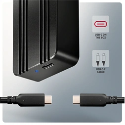 Axagon EEM2-40G M.2 NVMe SSD-hez USB-C 40Gbps külső ház