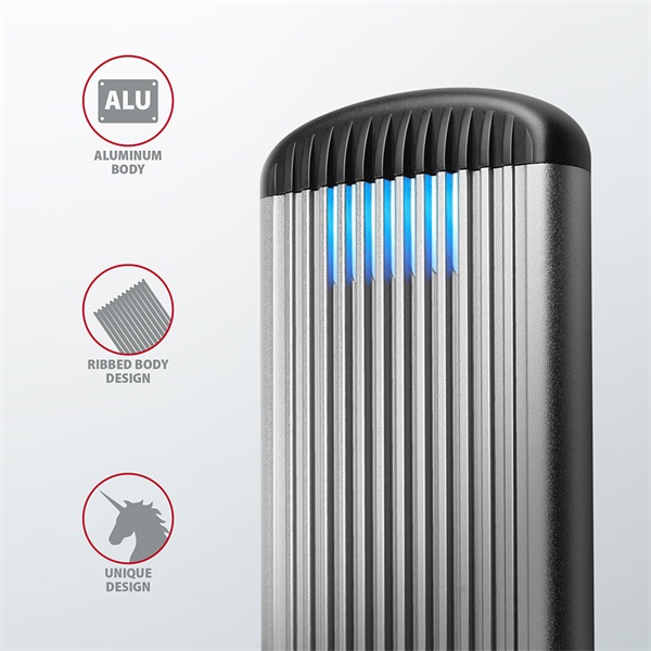 Axagon EEM2-SA USB microB 3.2 Gen1 - M.2 SATA SSD ház (Újracsomagolt)