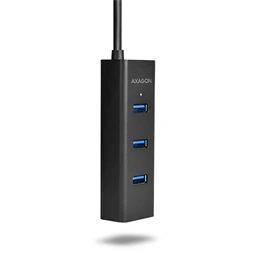 Axagon HUE-S2BP 4 portos USB3.0 gyorstöltő hosszú kábeles HUB tápegységgel
