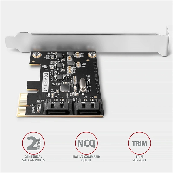 Axagon PCES-SJ2 2db belső SATAIII portos PCI-Express kártya