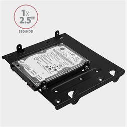 Axagon RHD-435 5,25"-ről 4 db 2,5" vagy 1 db 3.5" és 2 db 2.5" SSD / HDD beépítő keret