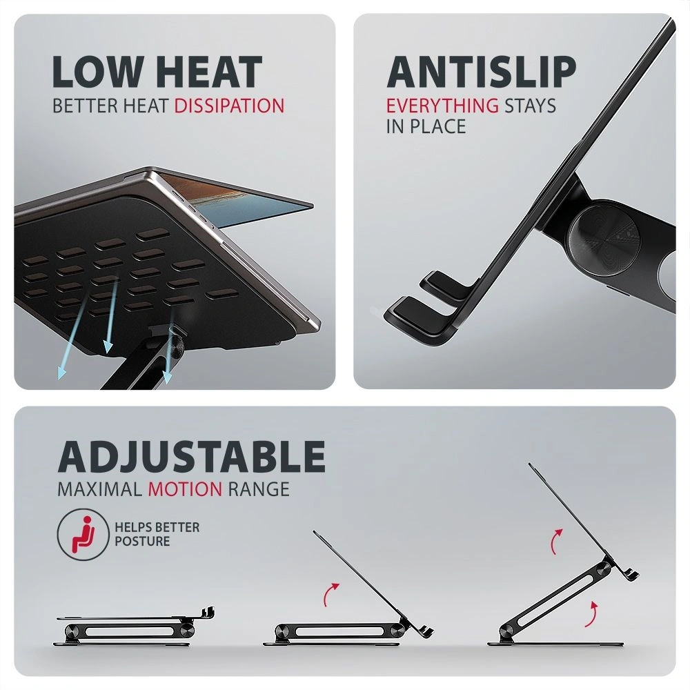 Axagon STND-LQB állvány laptopokhoz és táblagépekhez